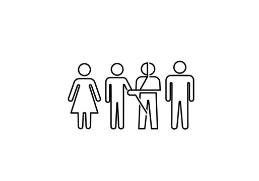 Humanity Divided A Representation of Separation and Disconnection within a Group