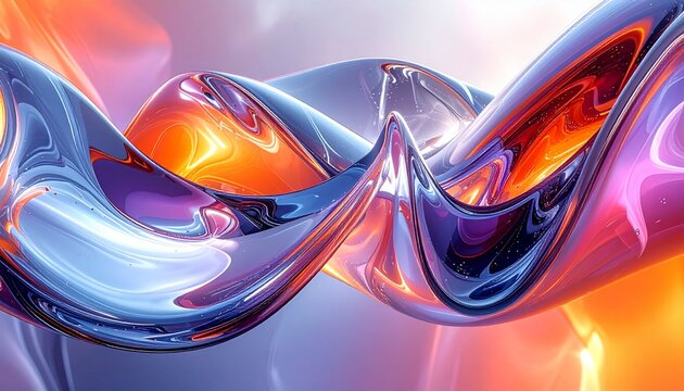 Abstraktion Der Fluss des fl&uuml;ssigen Glases 16х9. Hintergrund f&uuml;r das Design 5.