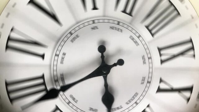 rotating wall clock, symbol of hard work