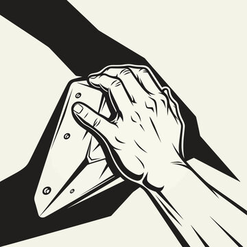 Hand sealing business envelope with flap