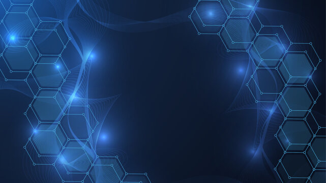 Global network connection website header or banner design. Abstract background with connecting dots and lines. Global business. Social network communication. Internet technology. Vector illustration