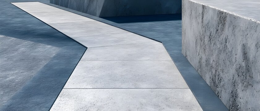 Modern concrete and bluestone composite route minimalist landscape pathway refined architectural outdoor design concept