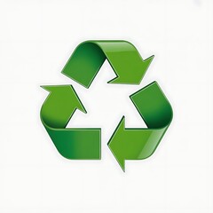Obraz premium Green Recycling Symbol Eco Friendly and Sustainable Future logo
