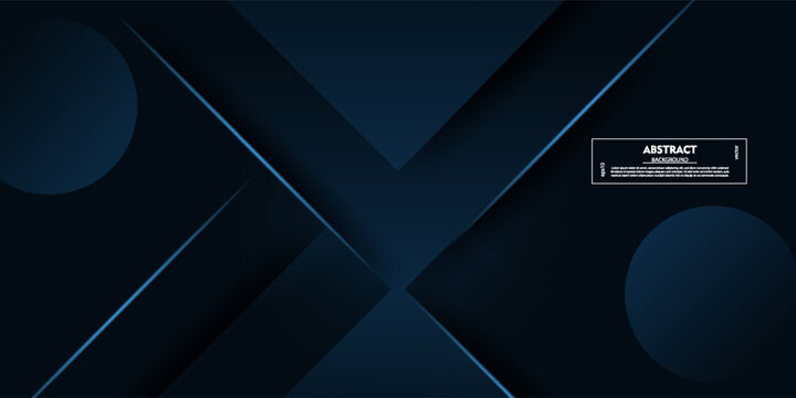 Abstract colorful dark blue background with overlapping light shadows. Vector Eps10.