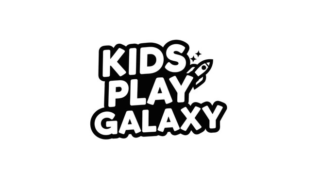 Kids play galaxy logo design 1.