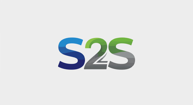 Colorful S2S logo with gradient blues, greens, and grays