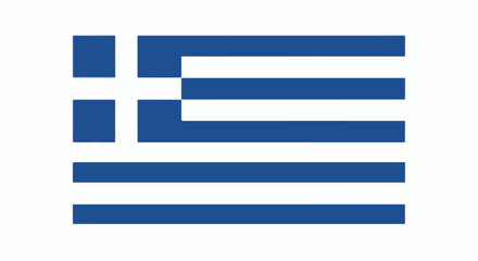 Obraz premium A striking depiction of the Greek flag, featuring nine alternating blue and white horizontal stripes, and a blue canton with a white cross