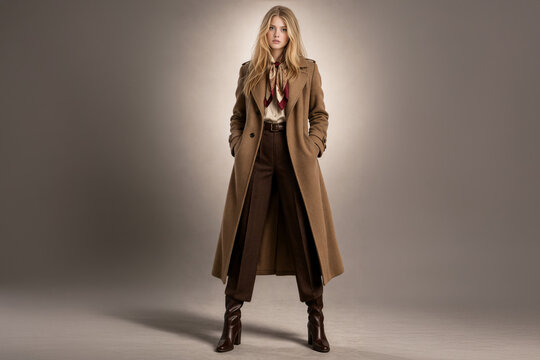 Junge selbstbewusste Frau - modisch gekleidet