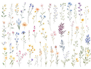 Soft vintage inspired flower frame featuring warm hues and delicate stems creating timeless visual appeal. © Wildflower