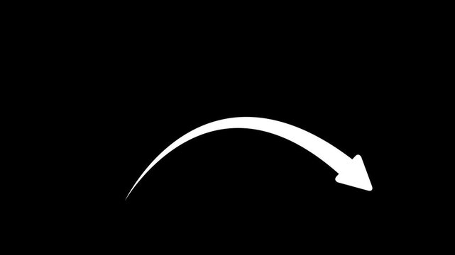Business growth arrow and graph chart animation. Up arrow animation on black background,with 4k video animation.