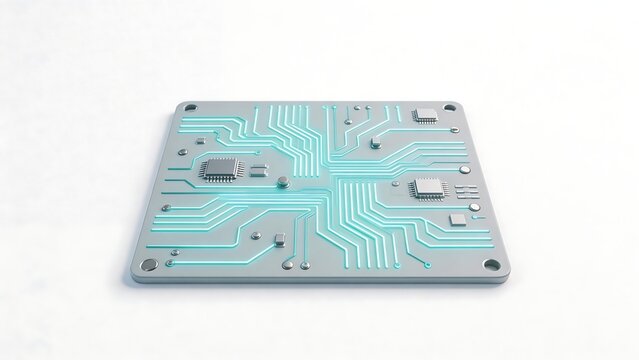 Circuit board with electronic components