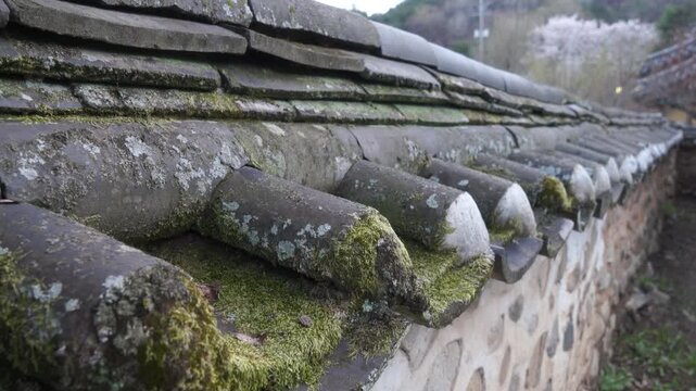 Korean traditional stone walls