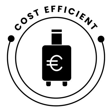 Cost Efficient Icon. Savings, Cost, Efficiency Symbol. Illustration for Budget Concept. Transparent PNG