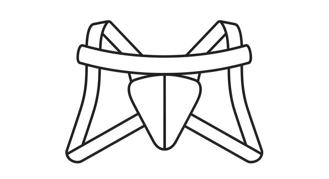 Stylized representation of athletic support underwear used in sports