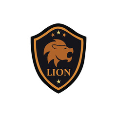 Fototapeta premium Lion Ombre Logo Design – Gradient Luxury Animal Modern Vector