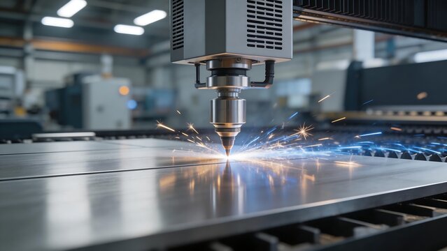 Metal cutting with laser machine