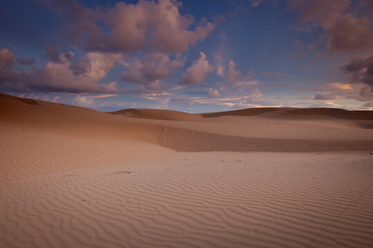The beauty of the sand dunes that form a unique texture at Oetune Beach, Kupang