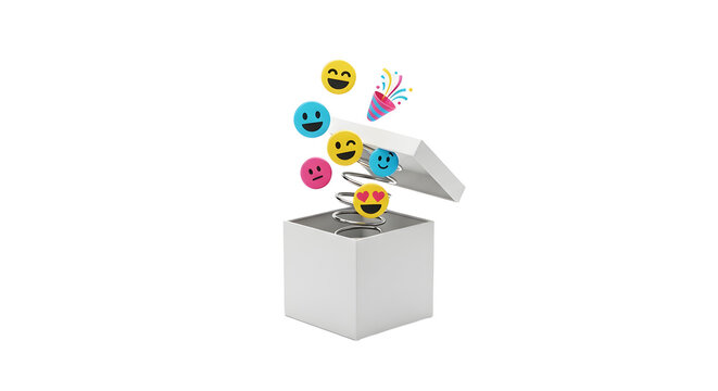 3d render of a gift box with colorful ribbons