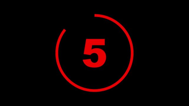 Circle countdown timer 35 seconds animation from 35 to 0 seconds, 35 Seconds countdown timer, Countdown timer, circle countdown animation for special deal Promotions. 4K video