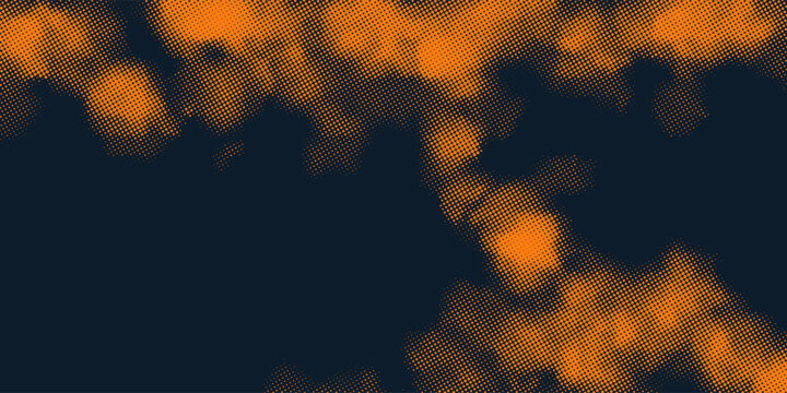 Monochrome round particles on a background. Abstract background. Halftone background.	