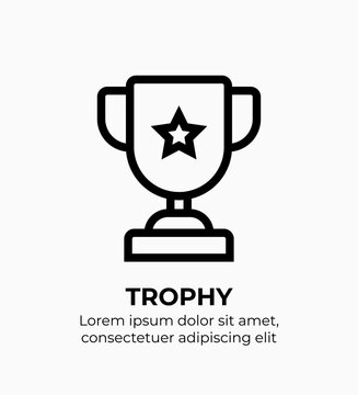 Thropy Video Game and Esport Elements for UI/UX Design Vector