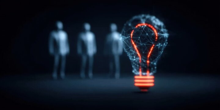 Team brainstorming produces a central idea of creativity and innovation, where imagination offers a smart solution and a visionary business strategy.