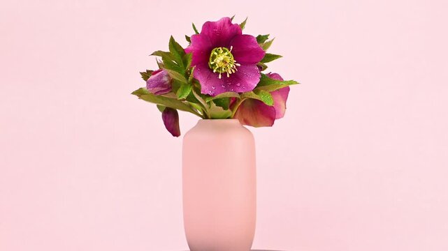 Video of hellebore flowers