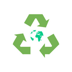 Obraz premium Recycling Icon Green Illustration