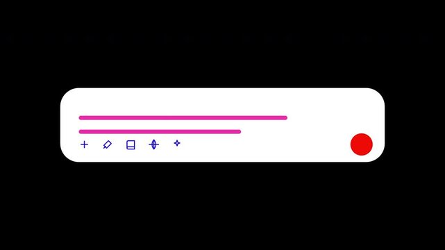 Rounded white dialog box emerges to serve as a high-tech interface for typing sophisticated prompts into a generative AI model.