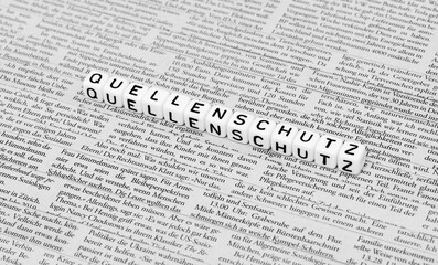 Obraz premium Quellenschutz