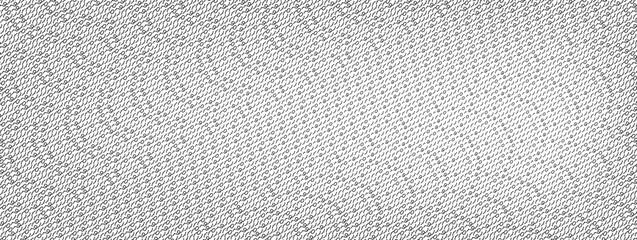 Obraz premium ASCII typography texture with gradient halftone and text grain. Abstract ascii vector background with gradation for tech overlay. Dark symbol texture with diffused degrade for modern design.