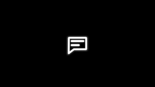 Stylish Messaging App Icon for User Interaction. Stylish messaging app icon vector design for user interaction.