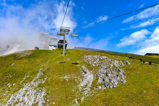 Kapallbahn in St. Anton am Arlberg, Tirol (&Ouml;sterreich)	