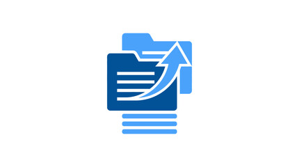 Fototapeta premium Data Upload and Transfer Icon