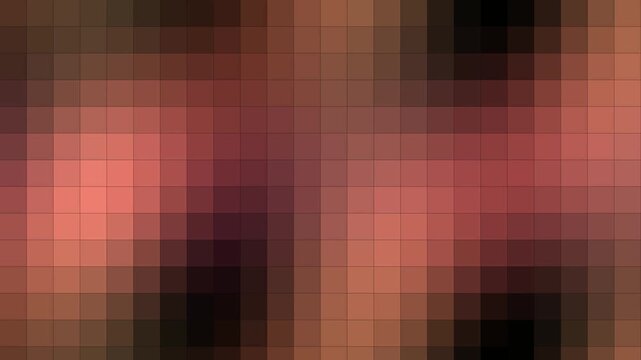 Elegant rose gold and copper geometric grid with metallic shimmering tiles for luxury fashion background