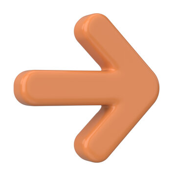 Next button. Continue button. Arrow icon. 3D illustration.