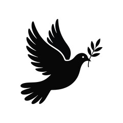Fototapeta premium dove with peace sign
