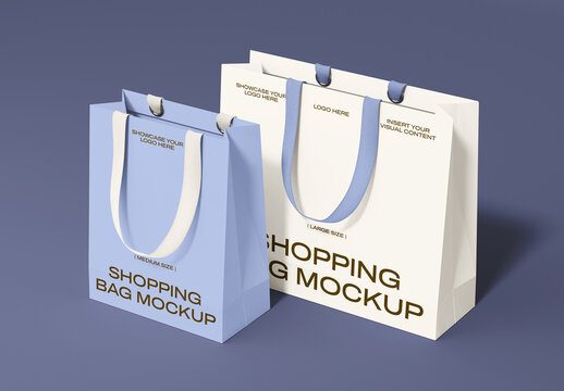 Paper Shopping Bag Mockup