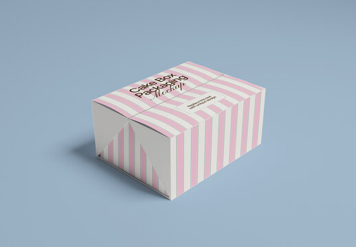 Cake Takeaway Box Mockup