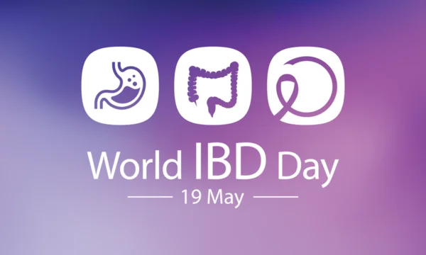 World IBD day, Inflammatory bowel disease day is observed every year on 19 May to raise awareness of Crohn's disease and ulcerative colitis. Vector illustration