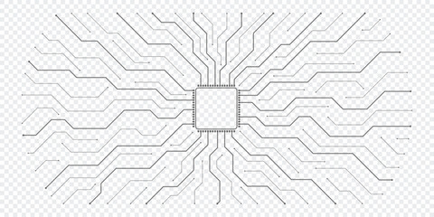 Plakat Motherboard technology circuit board background texture design. Creative idea AI banner concept for internet technology. Digital motherboard concept for poster, cover, banner, header, web template