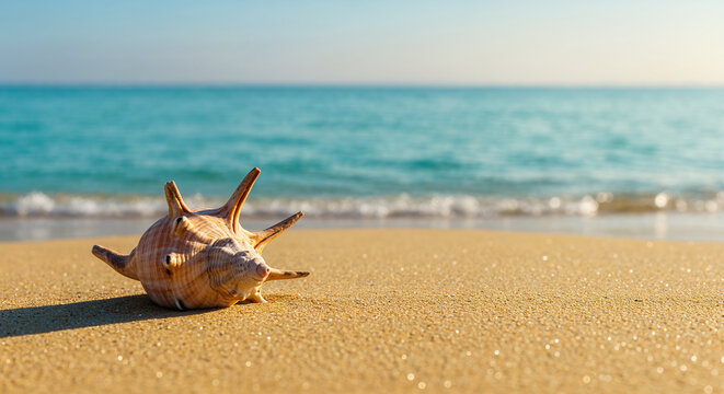 single elegant conch shell