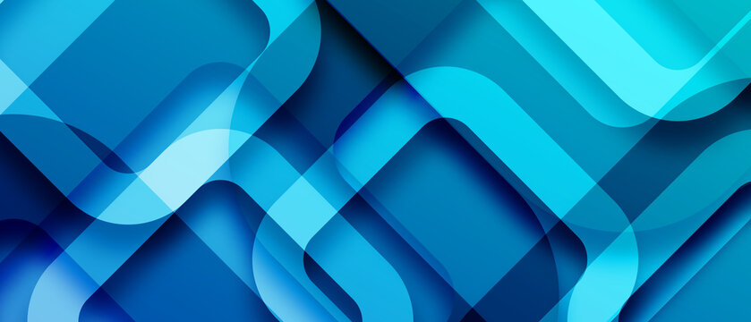 blue abstract background overlap layer on bright space with cutout effect decoration