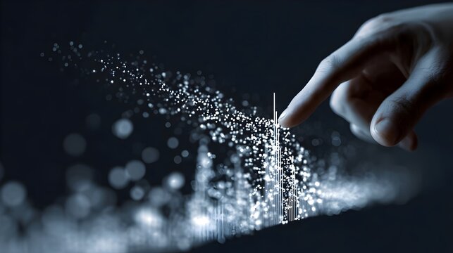 Predictive Data &ndash; AI Driven Insights, Future Forecasting. Concept: Predictive Analytics, Artificial Intelligence, Data Science, Future Forecasting, Business Intelligence, Machine Learning, Risk Analys