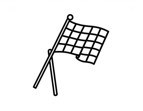 Racing checkered flag icon