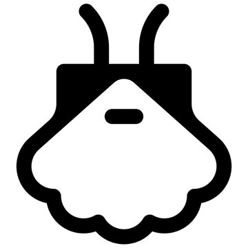 Camino de Santiago. Outlined stroke vector icon with black-filled details.