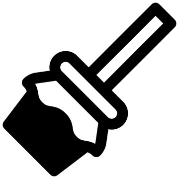 Zambomba. Outlined stroke vector icon with black-filled details.