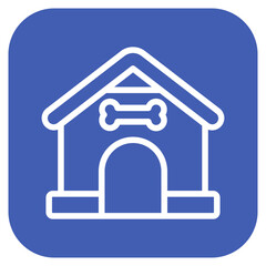 Fototapeta premium Pet House Icon Style