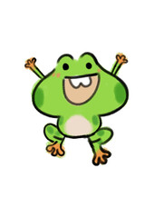 Obraz premium Frog fun graphic