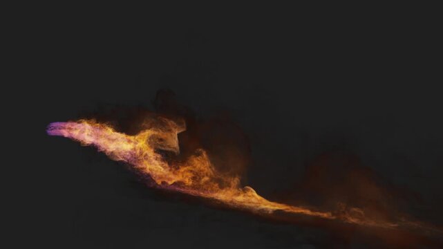 Realistic Ground Flames with Dynamic Fire Particles